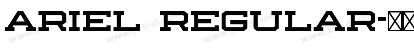 ARIEL REGULAR字体转换